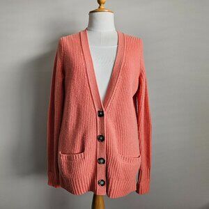 Club Monaco Orange Sweater Cardigan - Size M